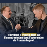 Communiqué image HAUSSE DE LA TAXE SUR L’IMMATRICULATION : « LEGAULT ET MARCHAND MÉPRISENT LES CONTRIBUABLES! »
