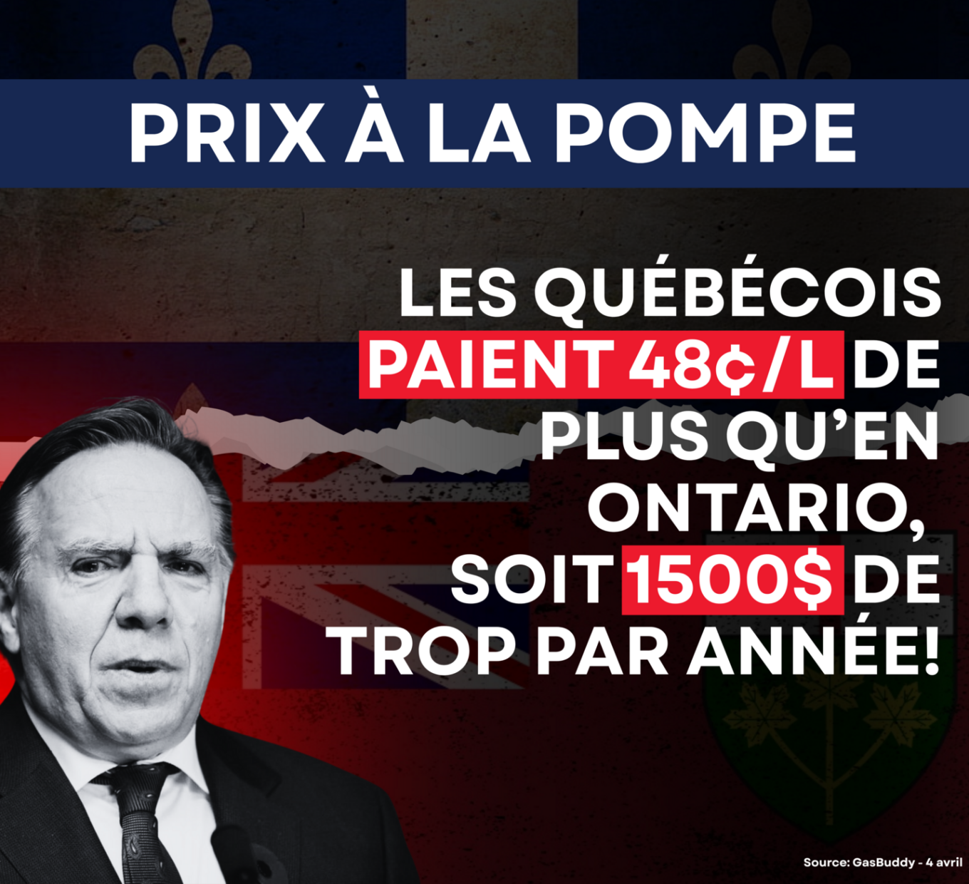 Communiqué image DUHAIME LANCE LA CAMPAGNE « PRENDS TON GAZ ÉGAL » POUR FAIRE RÉDUIRE LE PRIX DE L’ESSENCE AU QUÉBEC